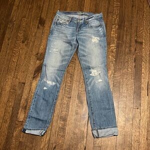 Vintage Y2K Ruehl No. 925 Low Rise Wash Distressed Jeans